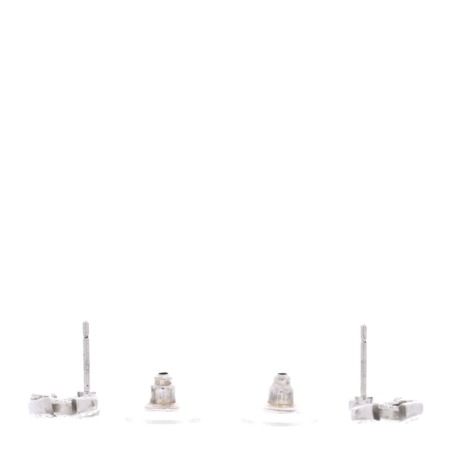 Crystal CC Earrings Silver