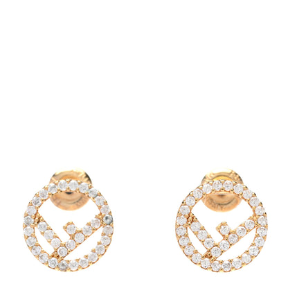 Fendi Metal Crystal F is Fendi Earrings Gold 1 of 5