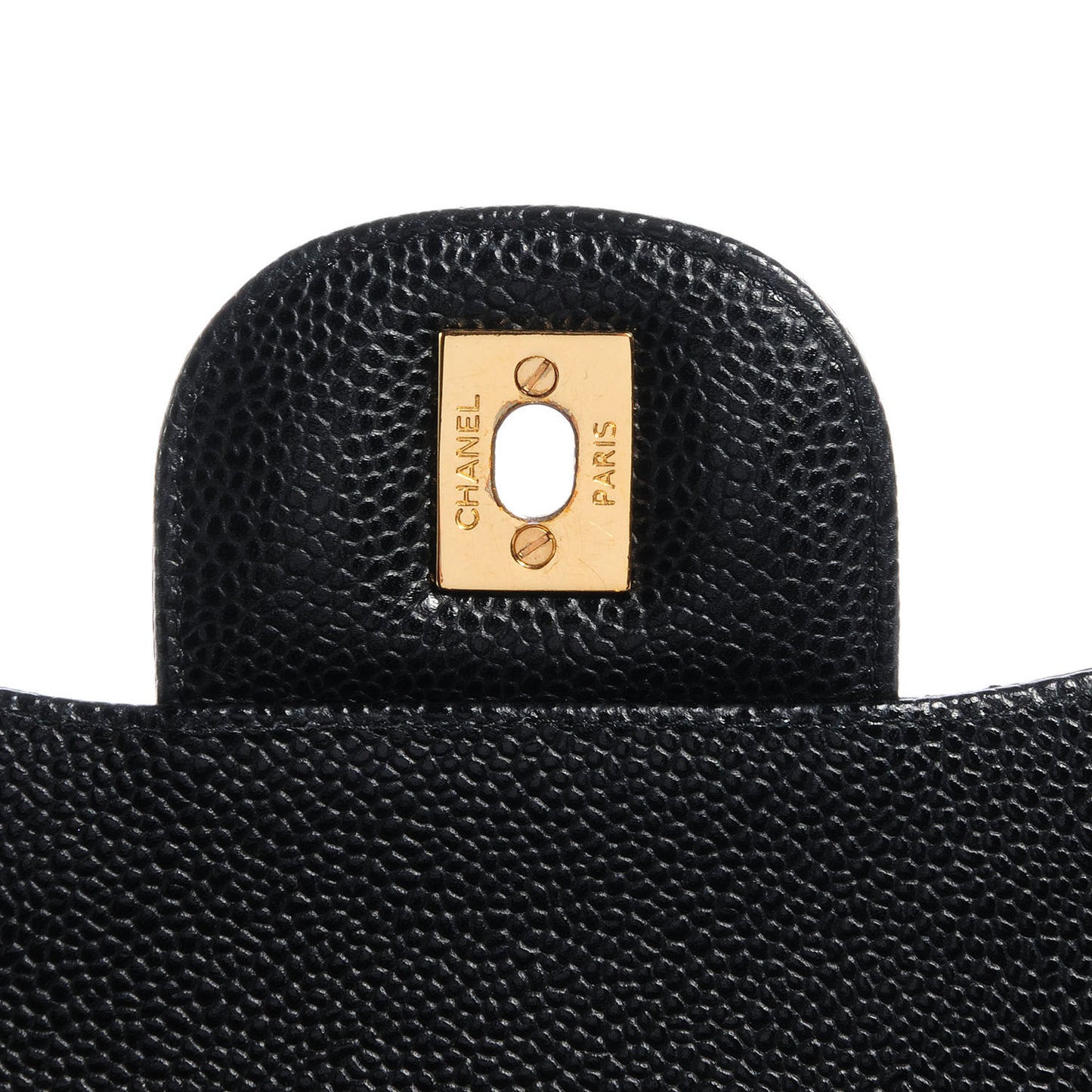 Caviar Jumbo Double Flap Black