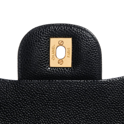 Chanel Caviar Jumbo Double Flap Black 7 of 10