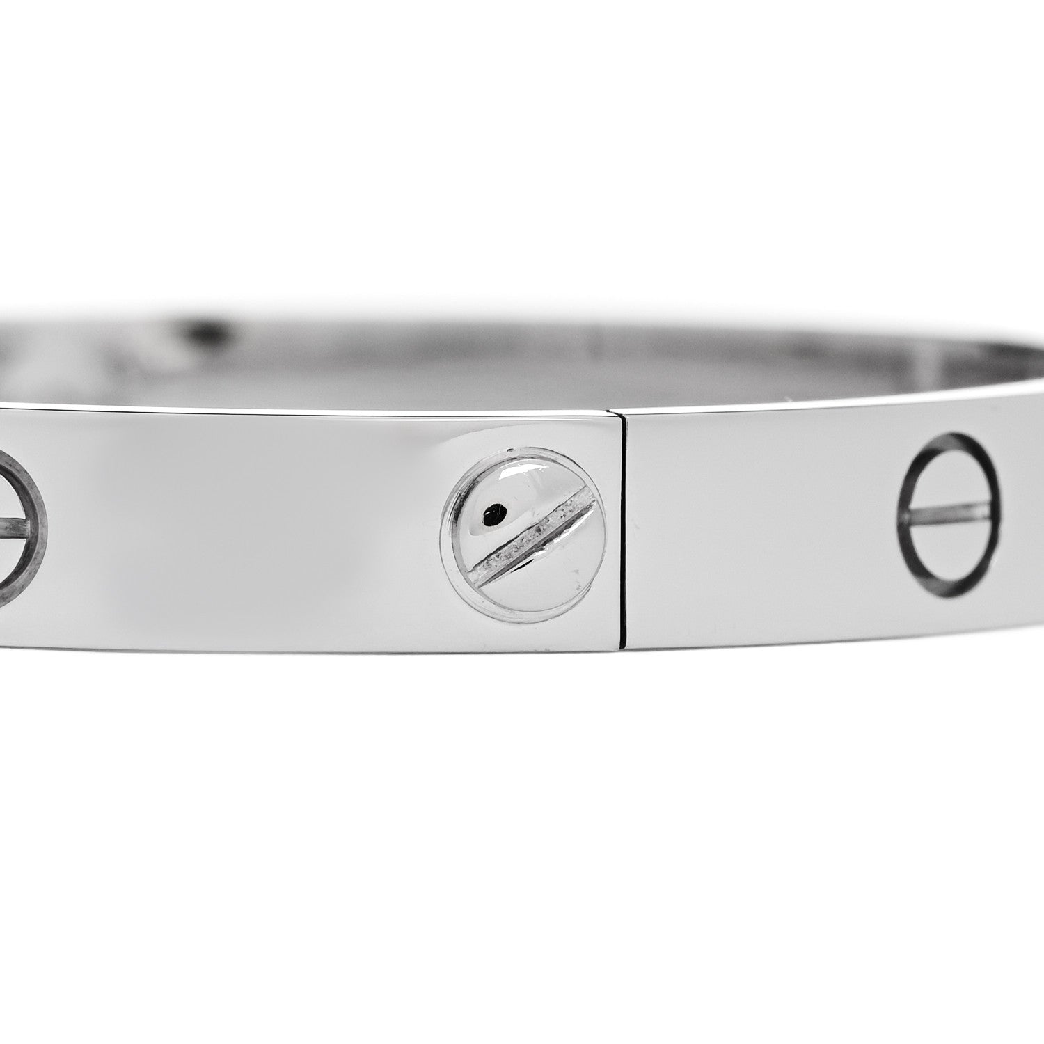 Cartier 18K White Gold LOVE Bracelet 17 3 of 8