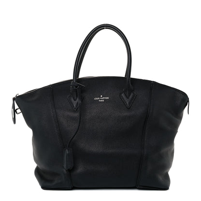 Louis Vuitton Veau Cachemire Soft Lockit MM Black 1 of 11
