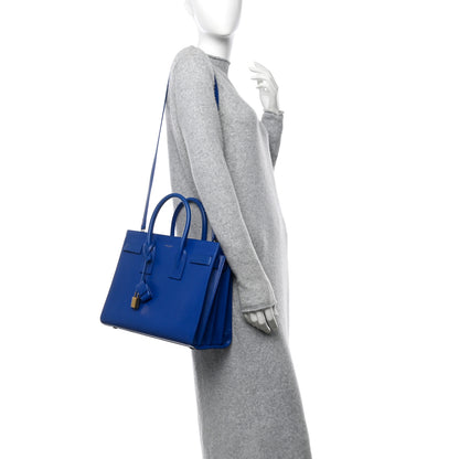 Saint Laurent Calfskin Small Sac De Jour Outremer 2 of 16