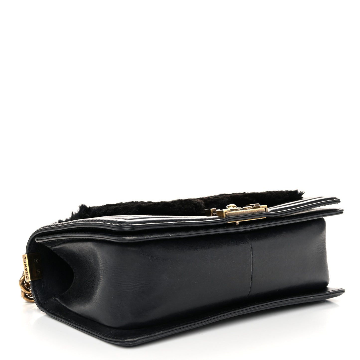 Orylag Rabbit Fur Calfskin Medium Boy Flap