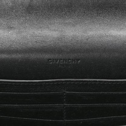 Givenchy Goatskin Quilted GV3 Strap Wallet Black 5 of 10