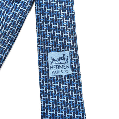 Hermes Woven Silk Neck Tie 3 of 4
