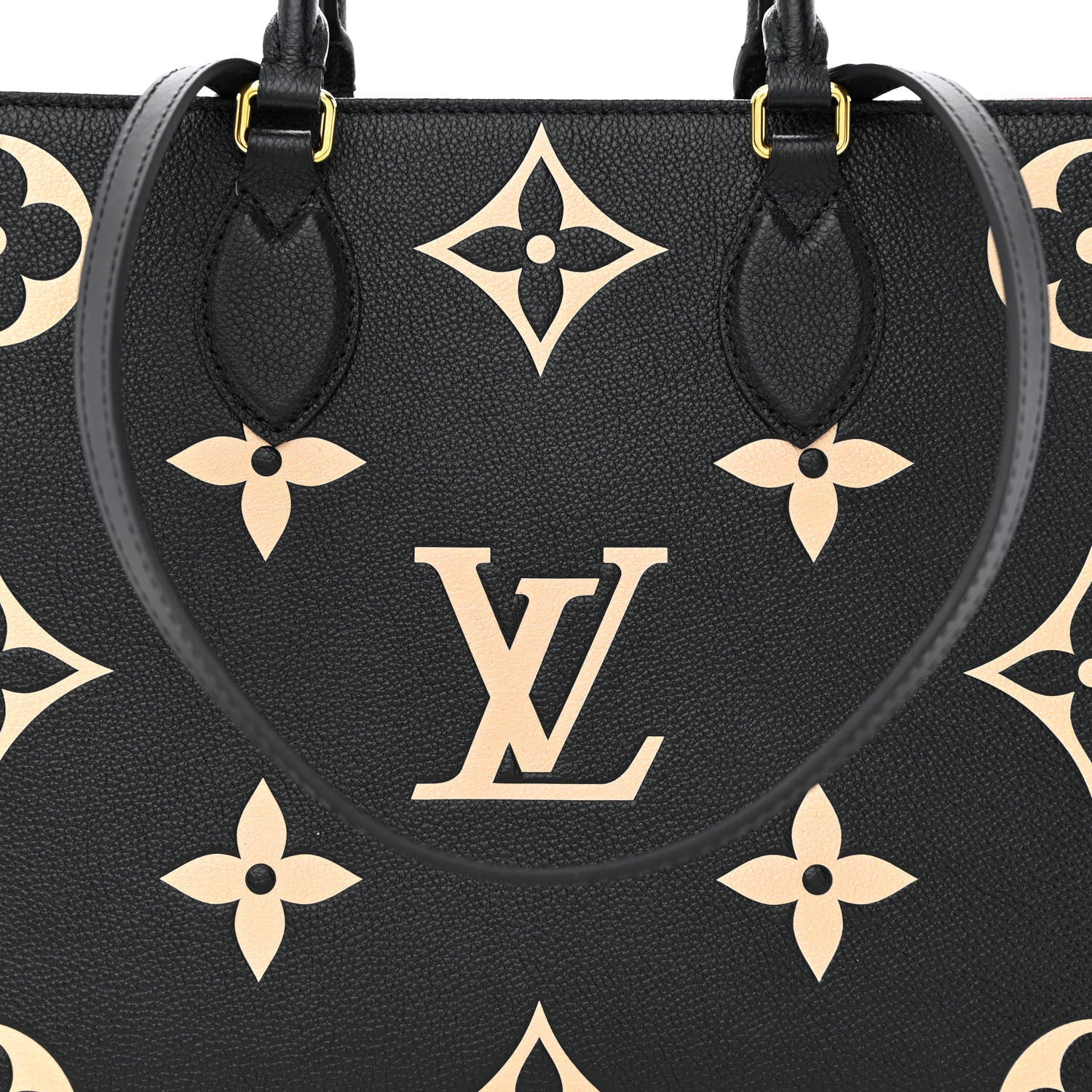 Louis Vuitton Empreinte Monogram Giant Onthego MM Black Beige 7 of 9