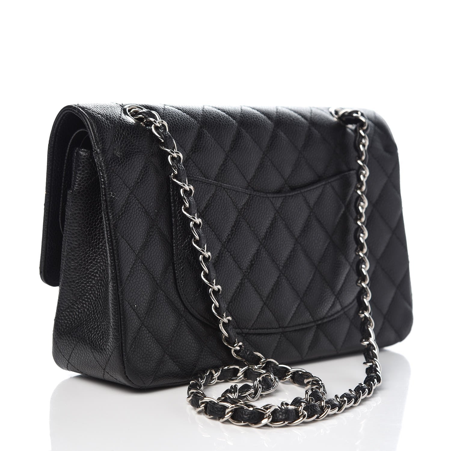 Chanel Caviar Quilted Medium Double Flap Black 3 of 8