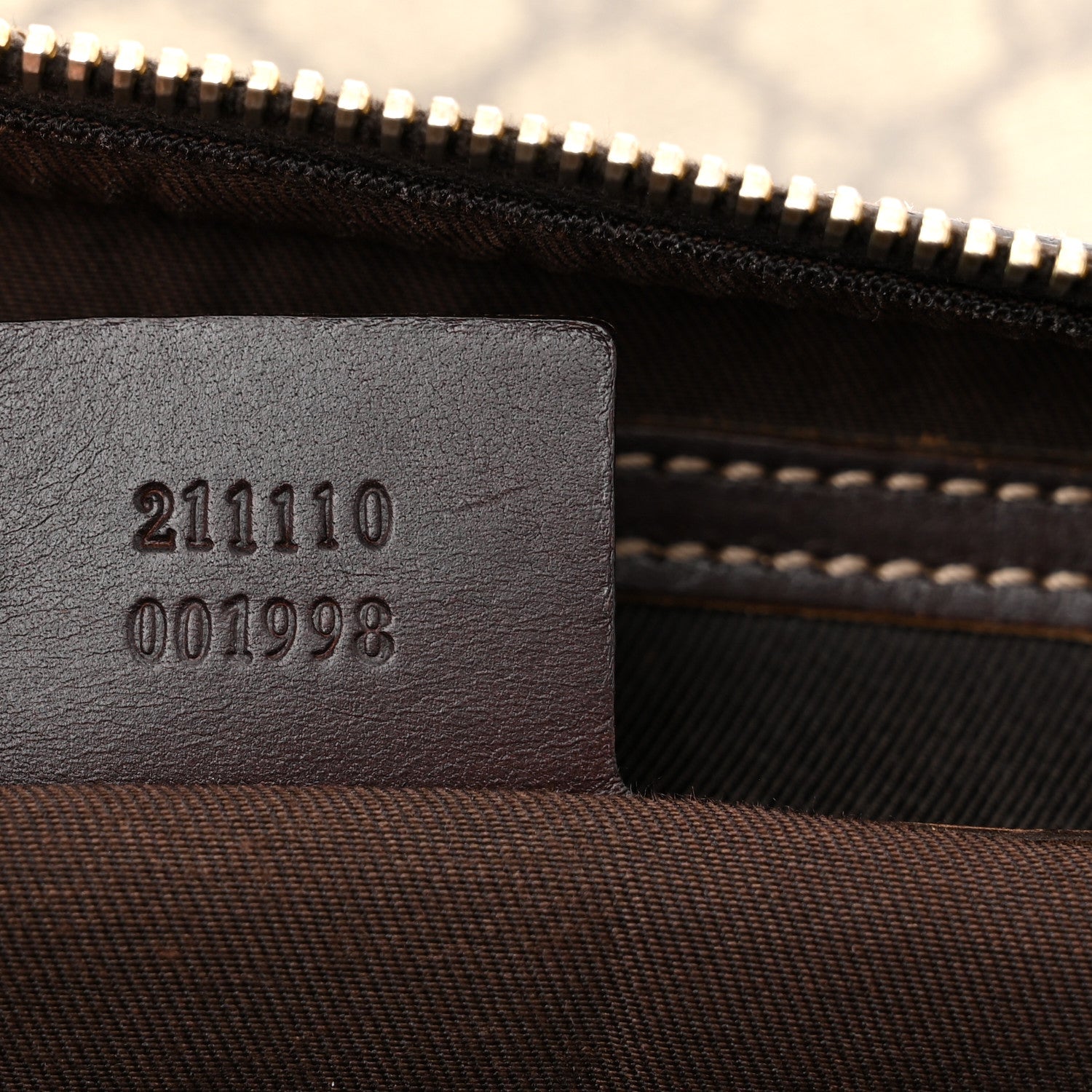 Gucci GG Supreme Monogram Belt Bag Dark Brown 7 of 12