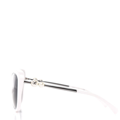 Chanel Acetate Pearl Butterfly Sunglasses 5338-H White 3 of 7