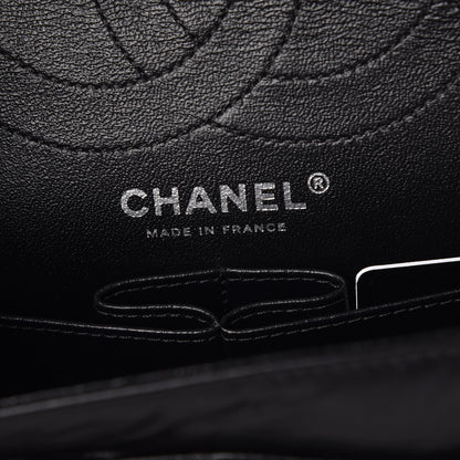 Chanel Aged Calfskin Chevron Quilted 2.55 Reissue 226 So Black 6 of 10