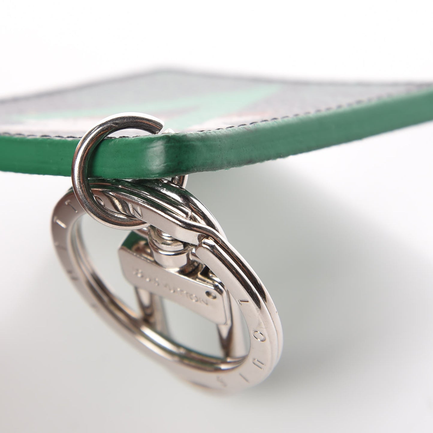Damier Graphite Illustre V Key Holder Green
