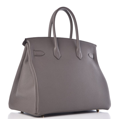 Hermes Togo Birkin 35 Etain 3 of 37