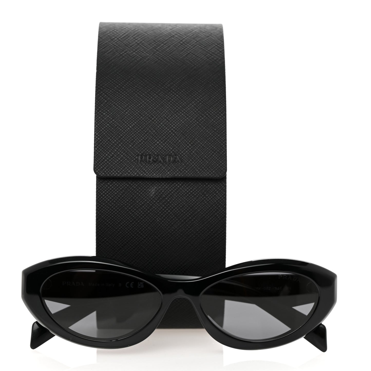 Acetate Oval Sunglasses SPR 26Z Black