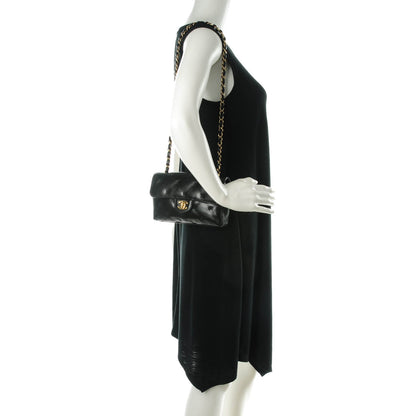 Chanel Lambskin Stitched Mini Flap Black 2 of 8