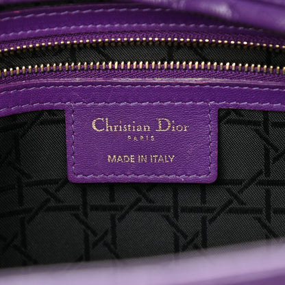 Christian Dior Lambskin Cannage Large Lady Dior Purple 6 of 14