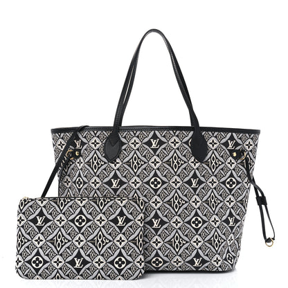 Louis Vuitton Jacquard Since 1854 Neverfull MM Grey 3 of 11