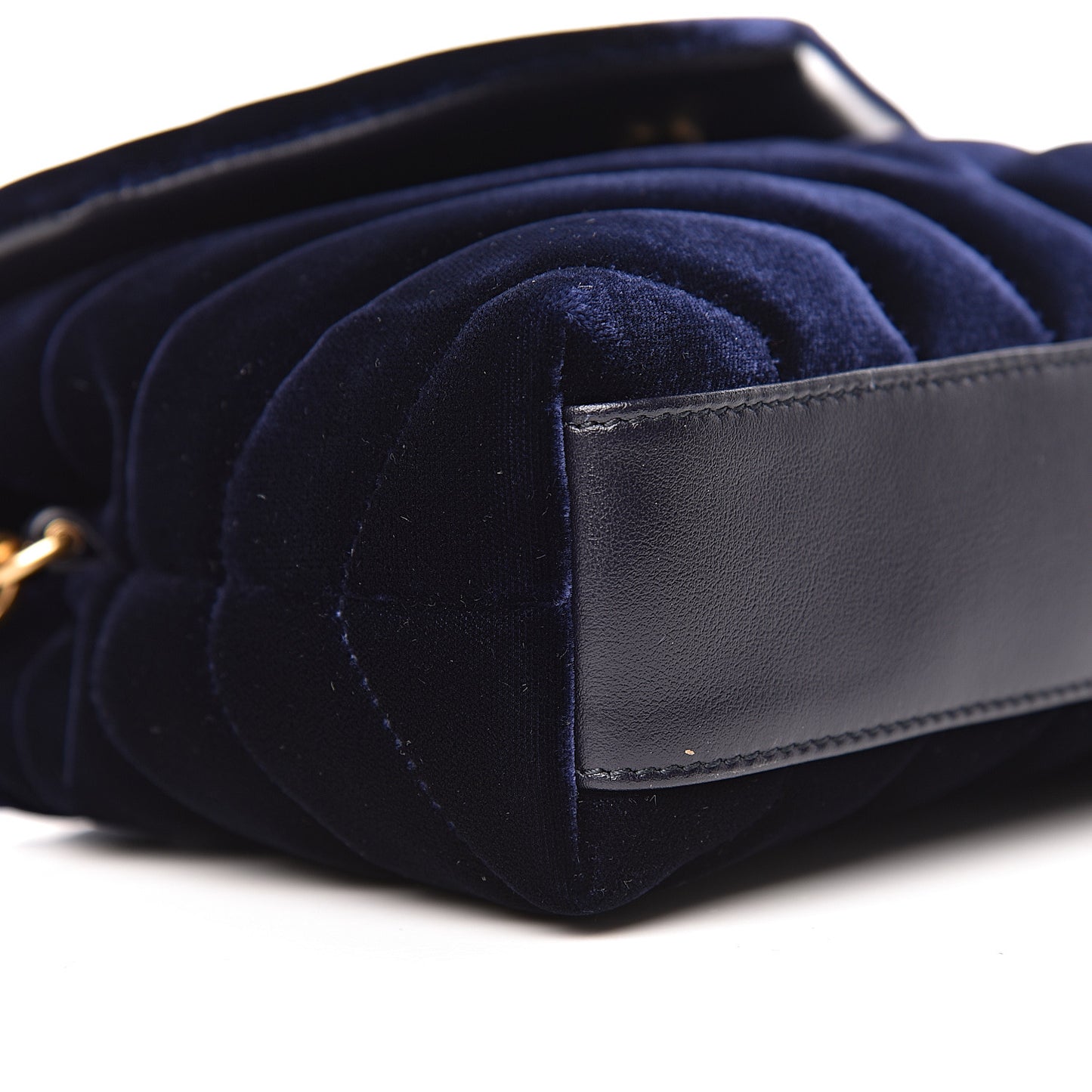 Velvet Y Quilted Monogram Toy Loulou Crossbody Bag Navy