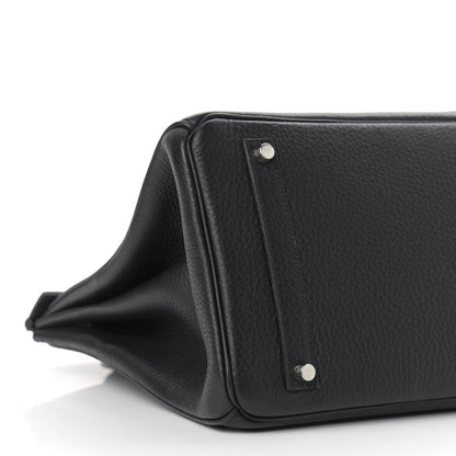 Hermes Taurillon Clemence Birkin 35 Black 13 of 21
