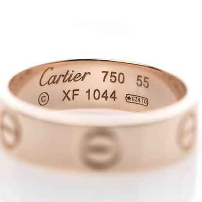 Cartier 18K Pink Gold 5.5mm LOVE Ring 55 7.25 4 of 5