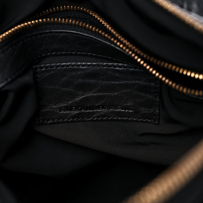 Alexander Wang Pebbled Lambskin Rocco Black Antique Brass Hardware 5 of 16