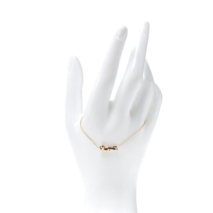 Cartier 18K Pink Gold Tsavorite Garnet Onyx Panthère Chain Bracelet 2 of 6