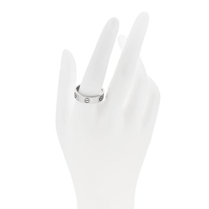 Cartier 18K White Gold 5.5mm LOVE Ring 62 10 2 of 5