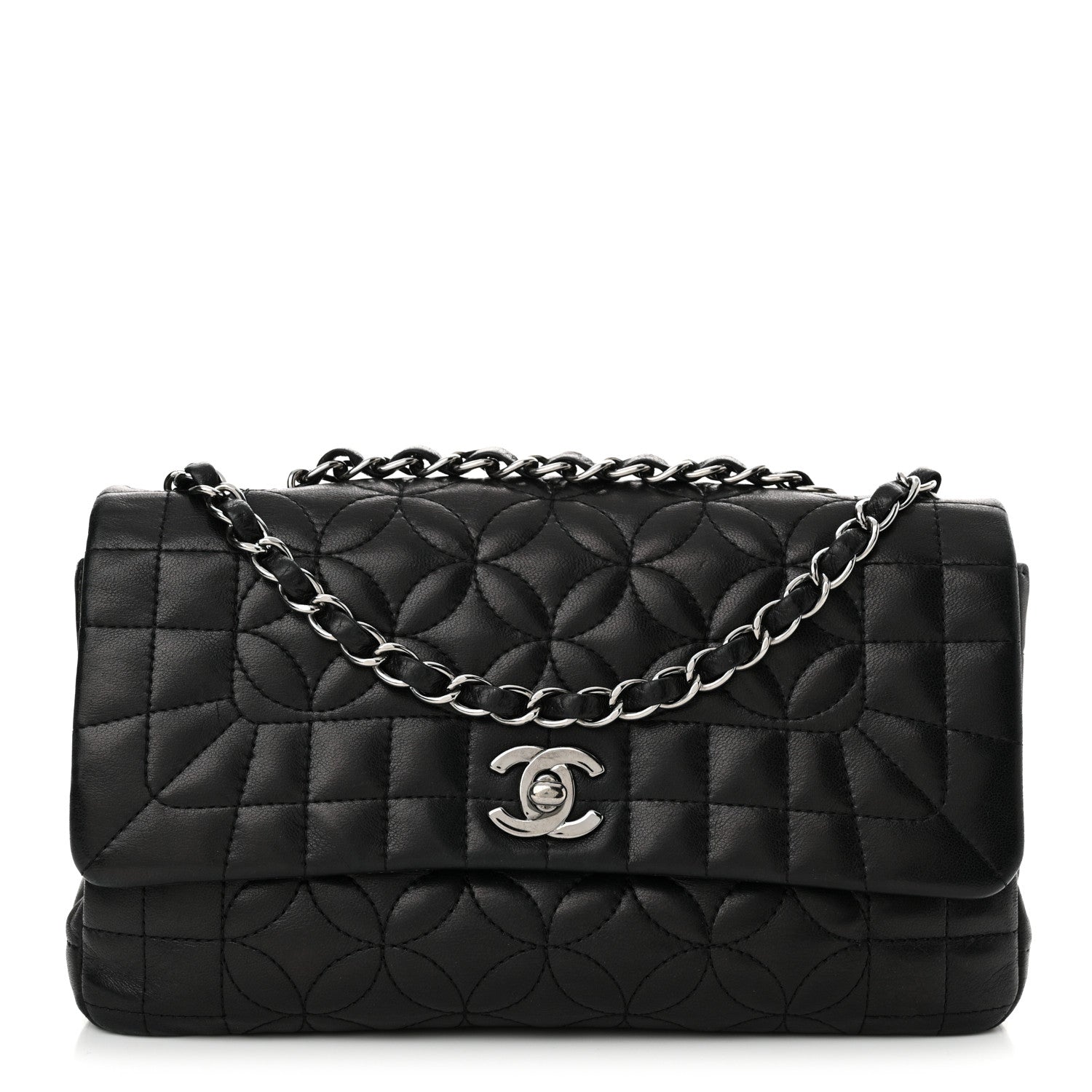 Chanel Lambskin Quilted Lady Graphic Flap Black 1 of 11