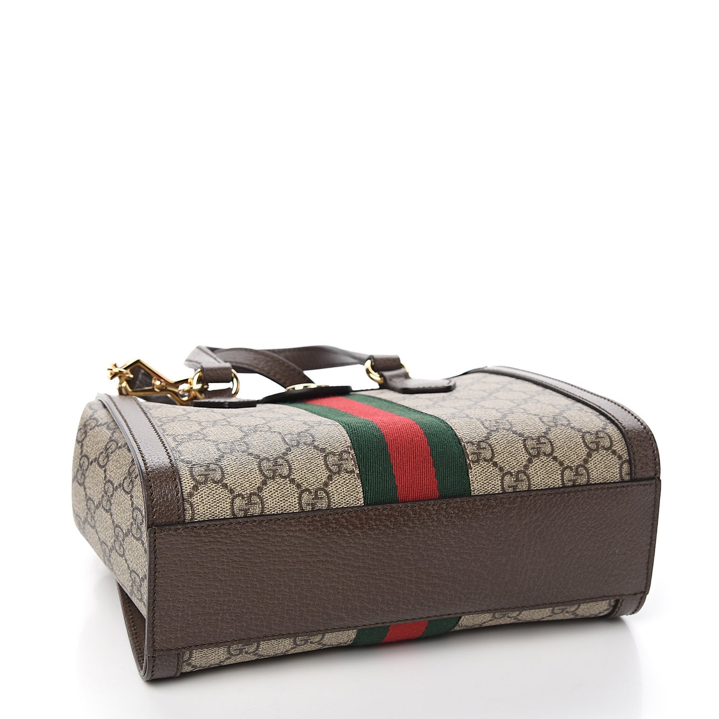 GG Supreme Monogram Small Ophidia Tote Bag Brown