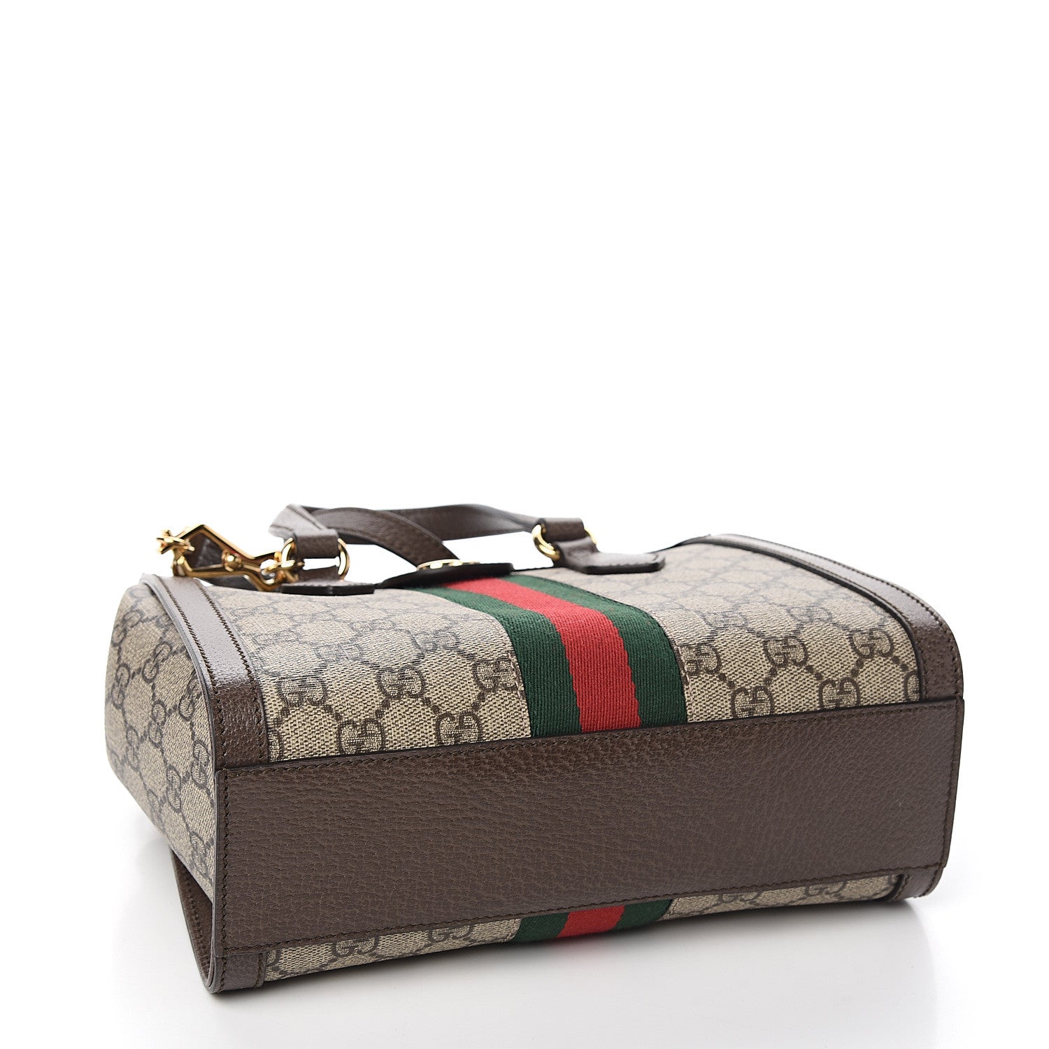 Gucci GG Supreme Monogram Small Ophidia Tote Bag Brown 3 of 9