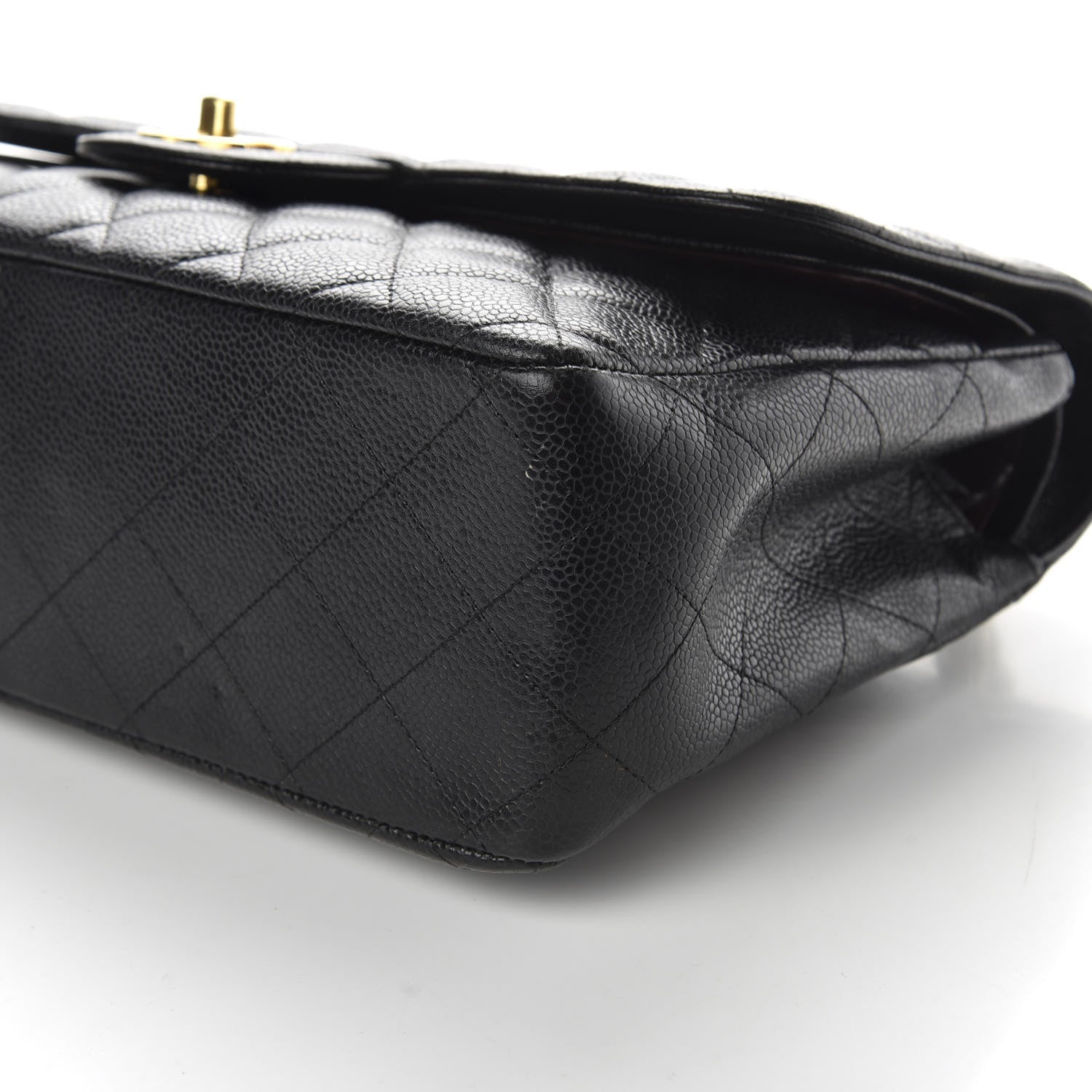 Chanel Caviar Quilted Jumbo Double Flap Black 7 of 13