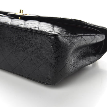 Chanel Caviar Quilted Jumbo Double Flap Black 7 of 13