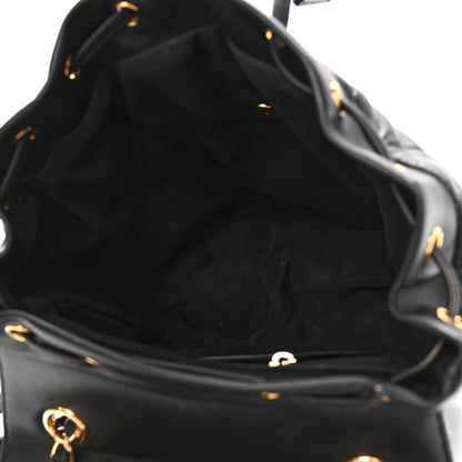 Chanel Calfskin Chevron Quilted Small Urban Spirit Backpack Black 5 of 9