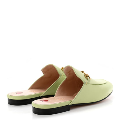 Gucci Malaga Kid Womens Princetown Slippers 40 Pistachio Green 4 of 15