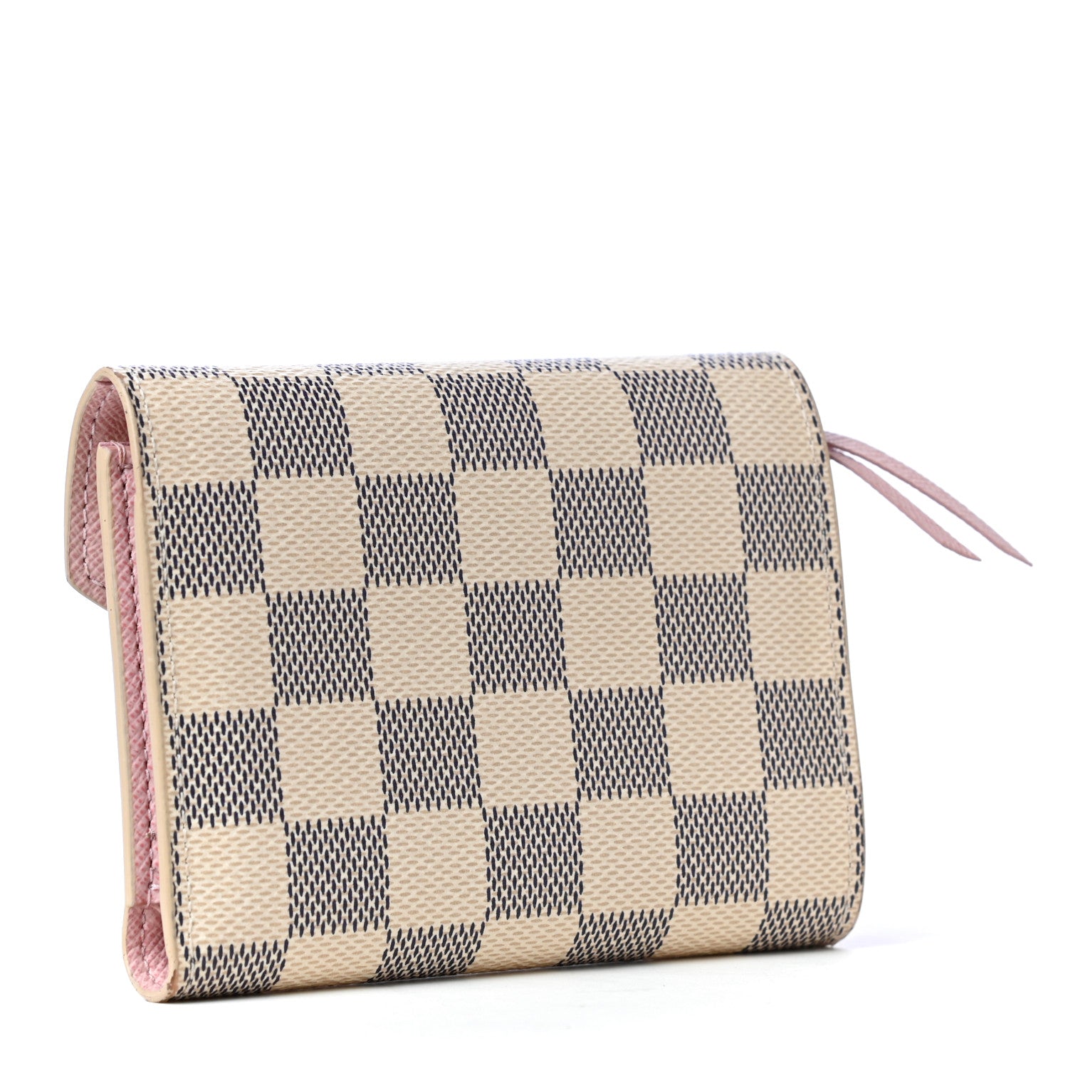 Louis Vuitton Damier Azur Victorine Wallet Rose Ballerine 2 of 5