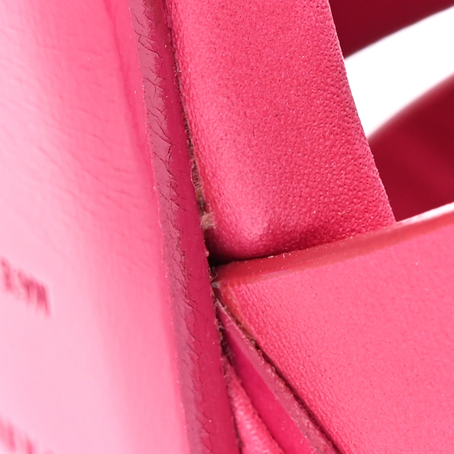 Calfskin Tribute 105 Platform Sandals 38 Fuchsia