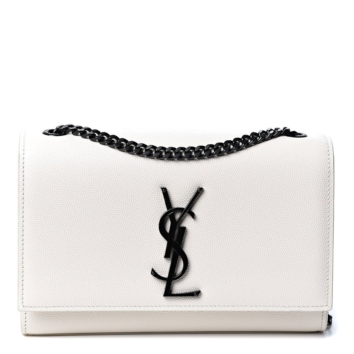 Grain De Poudre Small Monogram Kate Satchel Porcellana Black