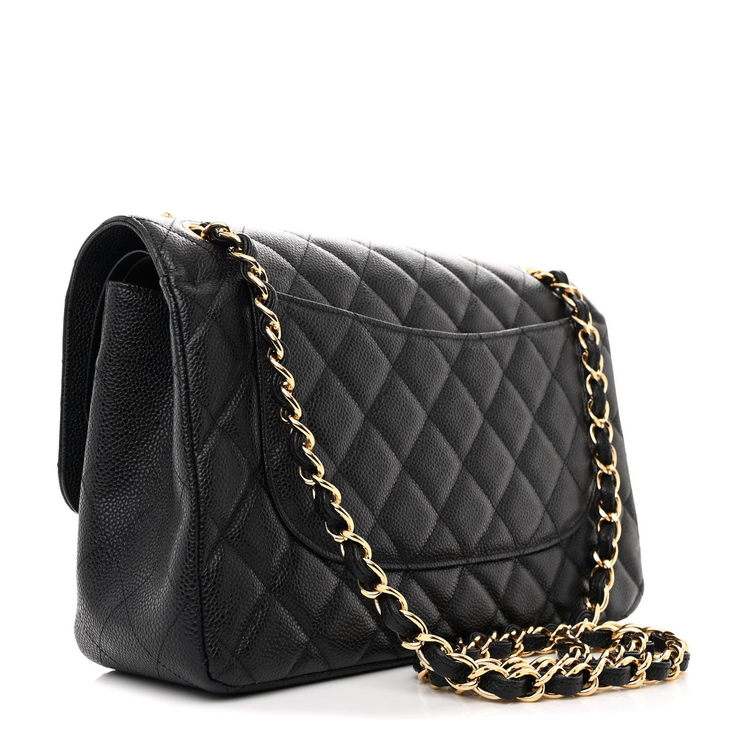 Chanel Caviar Quilted Jumbo Double Flap Black 3 of 11