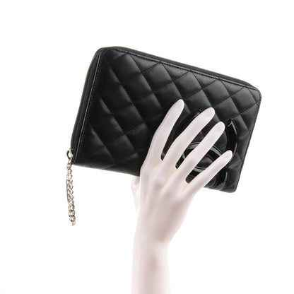 Chanel Calfskin Cambon Zip Around Organizer Wallet Black 2 of 10