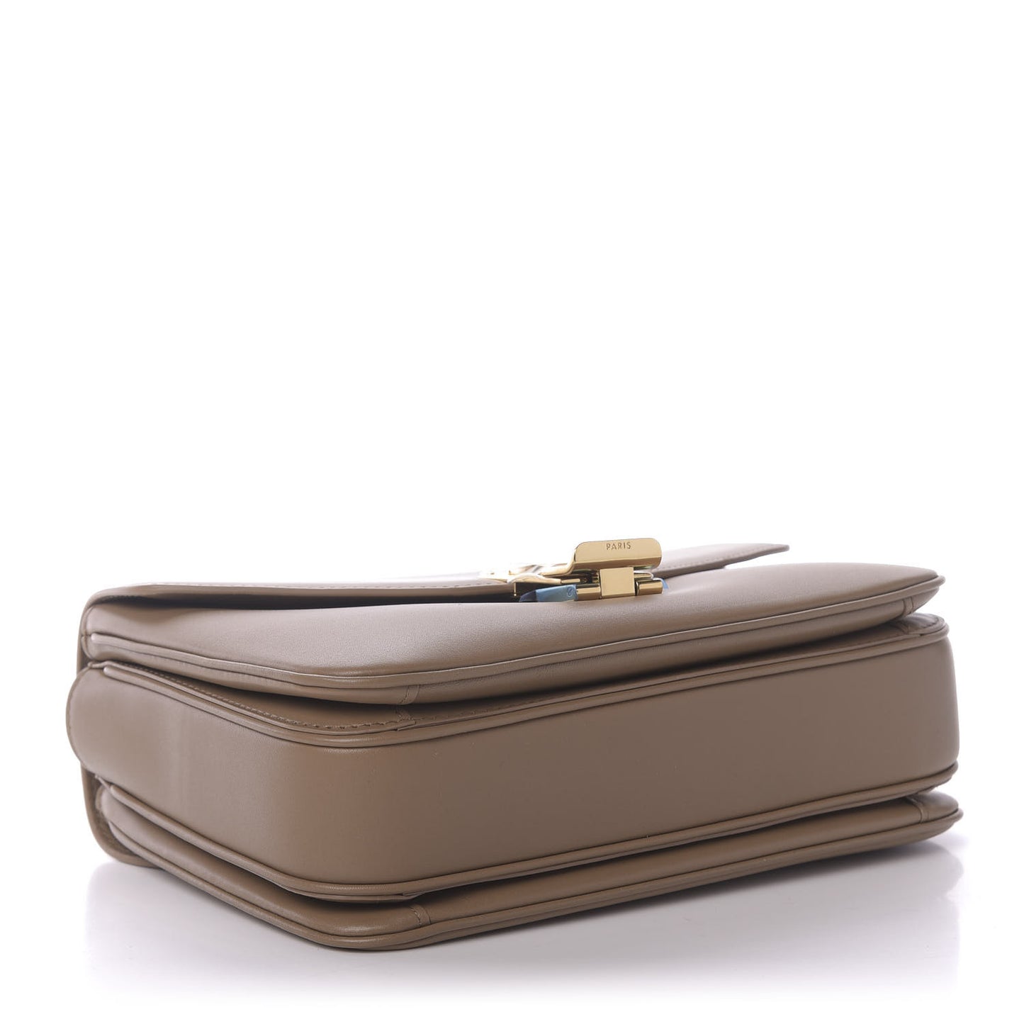 Shiny Calfskin Medium C Bag Light Camel