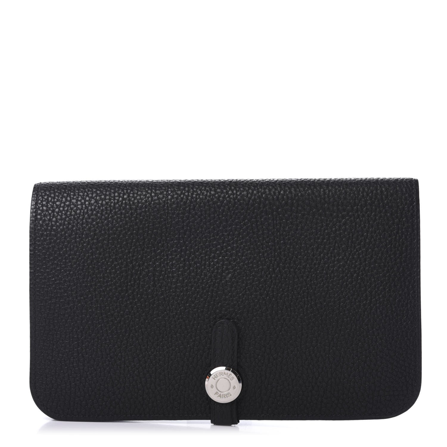 Hermes Togo Dogon Duo Wallet Black 1 of 10