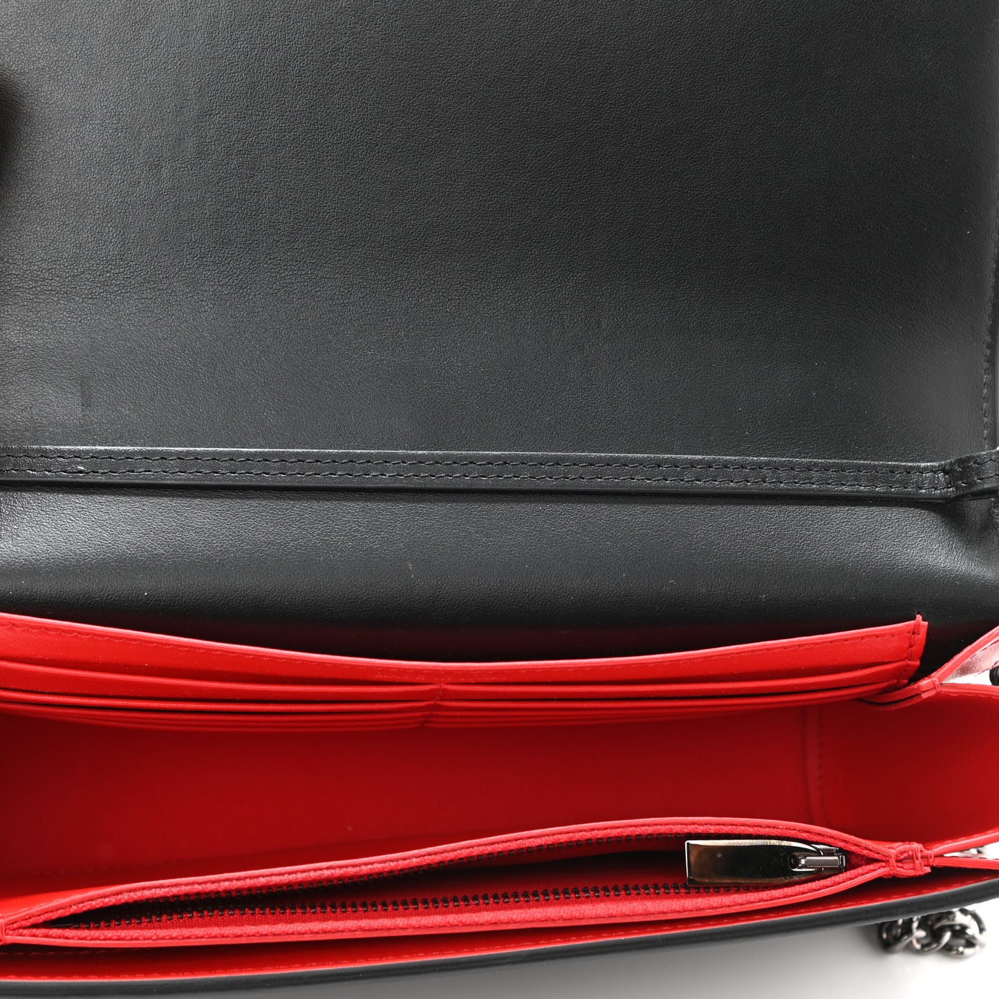 Calfskin Spikes Loubinthesky Paloma Clutch Black