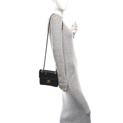 Chanel Calfskin Braided Mini My Own Frame Flap Black 2 of 12