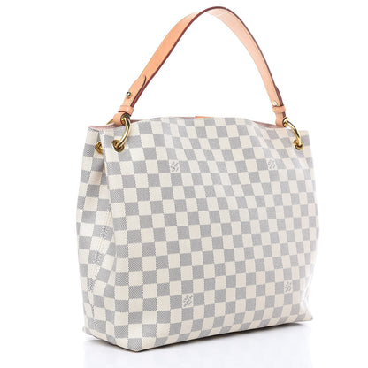 Louis Vuitton Damier Azur Graceful PM Rose Ballerine 3 of 14