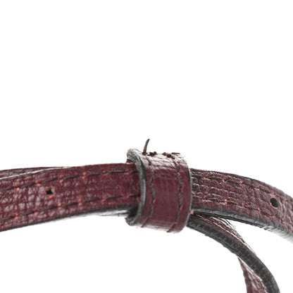 Burberry Derby Calfskin House Check Small Macken Crossbody Bag Mahogany Red 15 of 16