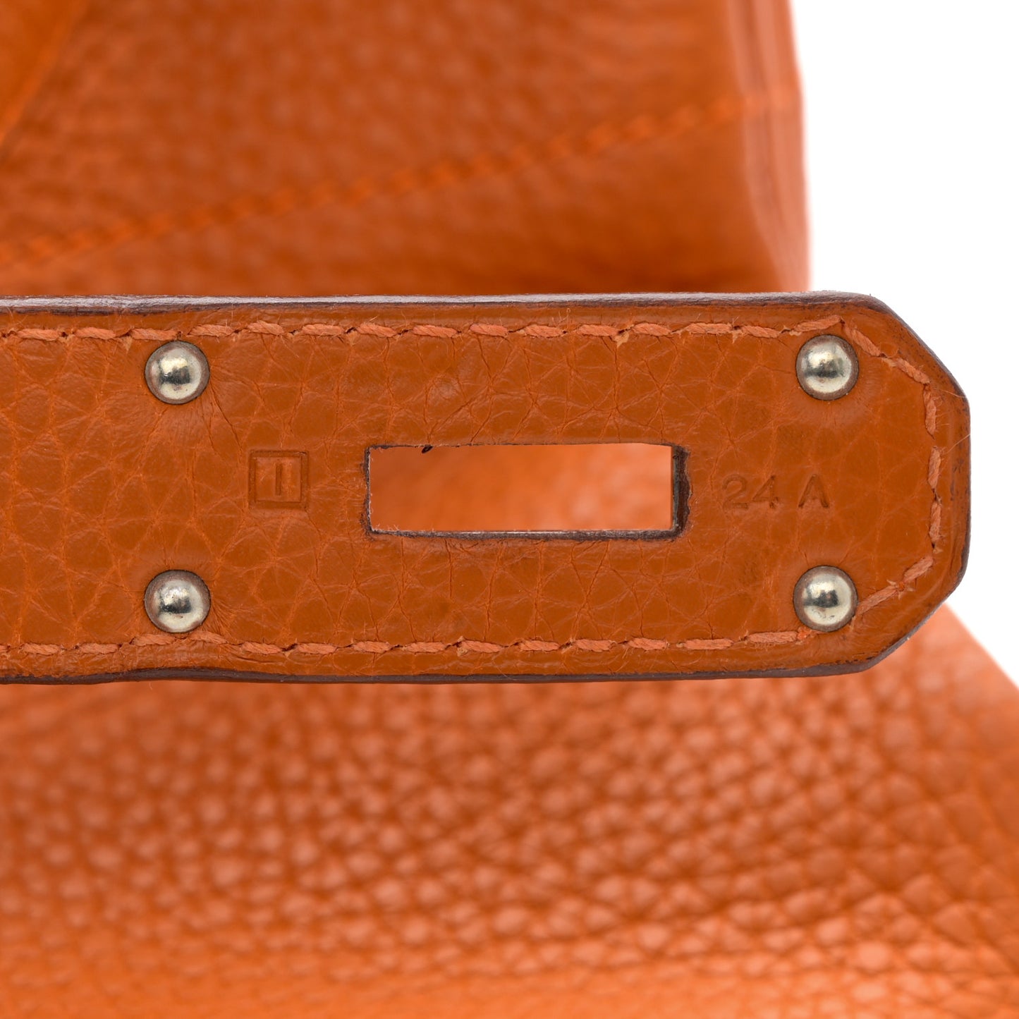 Taurillon Clemence JPG Birkin 42 Orange