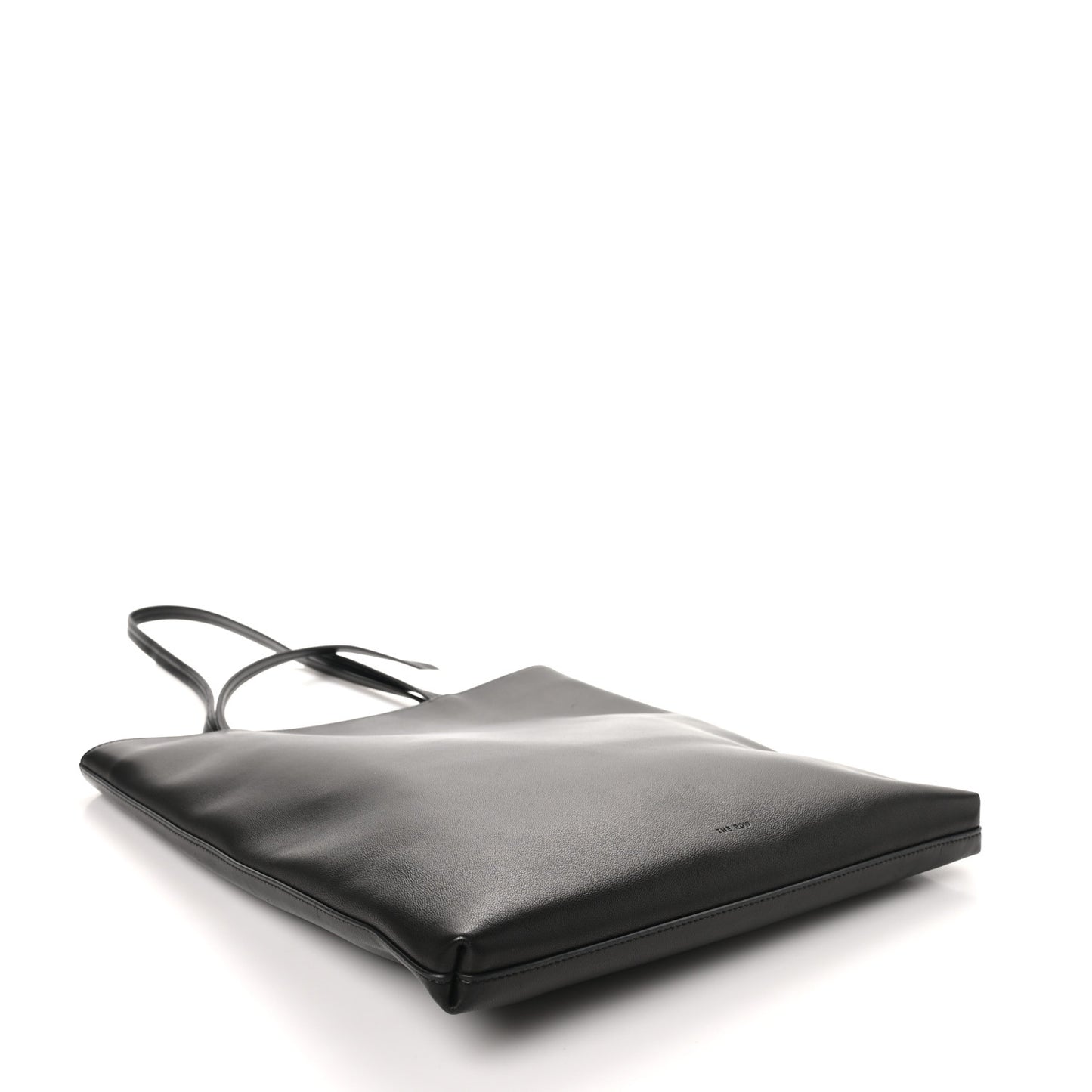 Lambskin Flat Tote Black