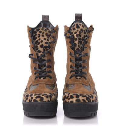 Louis Vuitton Suede Calfskin Monogram Laureate Platform Desert Boots 36.5 Cognac 4 of 9