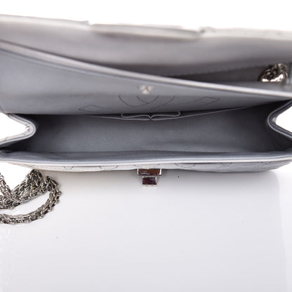 Chanel Lambskin 2.55 Reissue 225 Silver Degrade 5 of 9