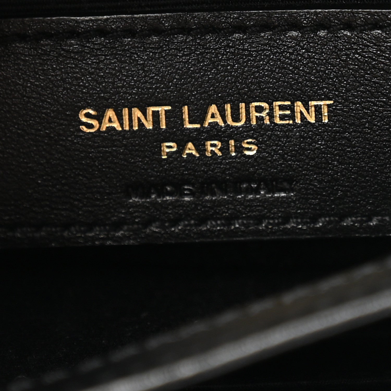 Saint Laurent Calfskin Y Quilted Monogram Toy Loulou Crossbody Bag Black 6 of 12